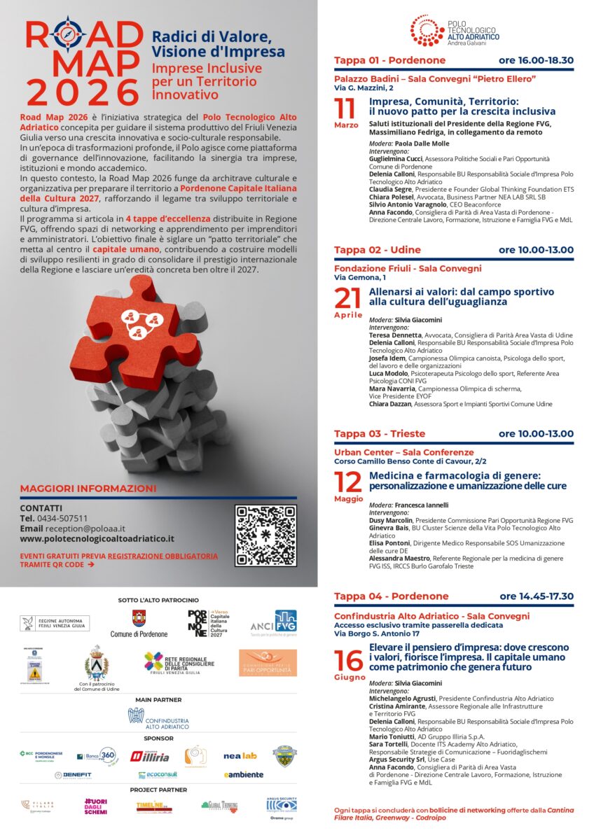 locandina Road Map 2026 FVG